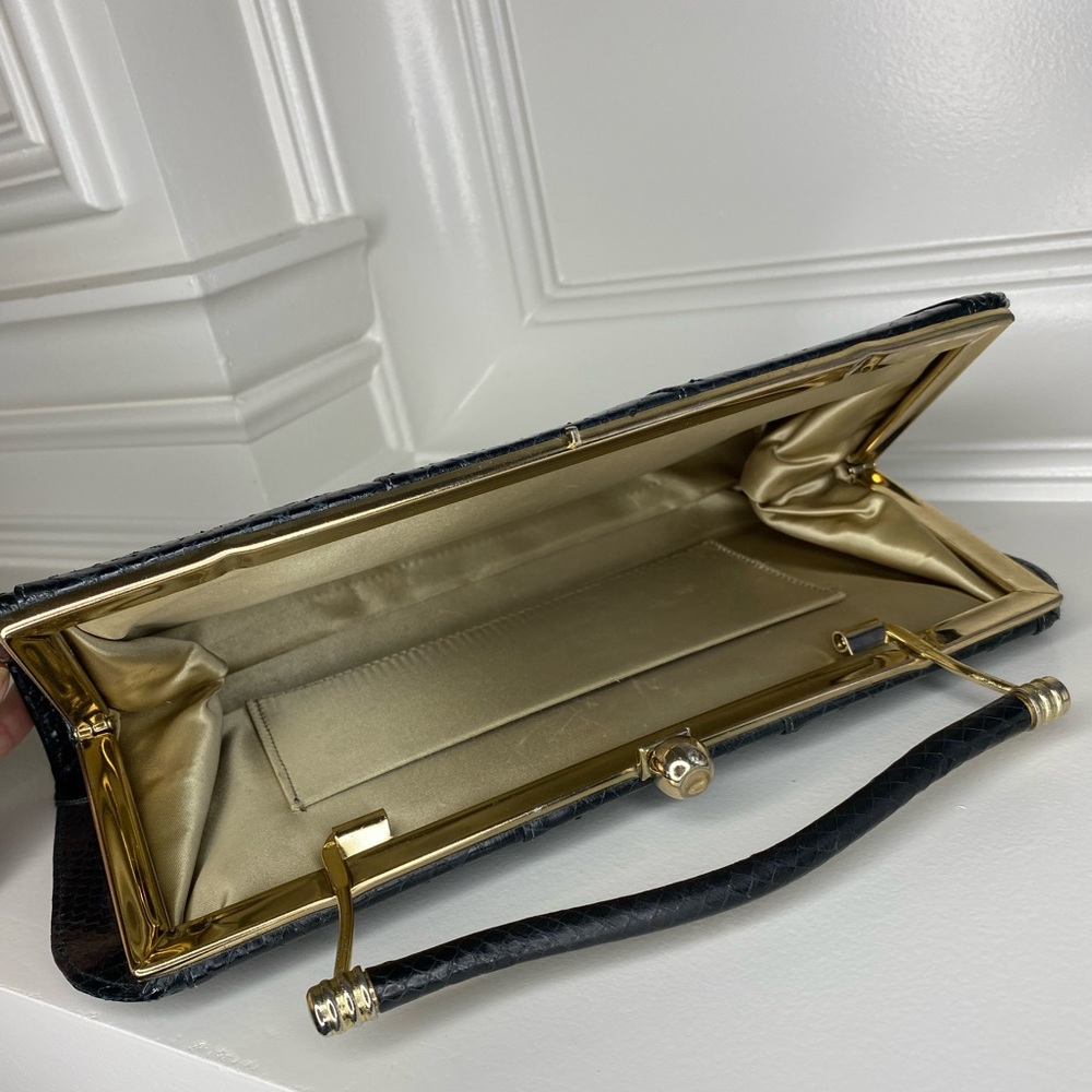 Vintage Snake Skin Versatile Clutch or Handbag - Picture 9 of 16